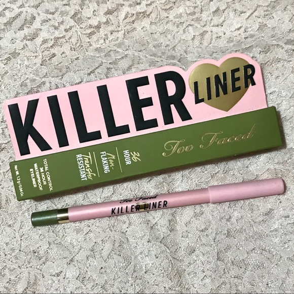 Too Faced Makeup Nib Too Faced Killer Liner Camo Green Poshmark